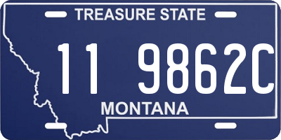 MT license plate 119862C