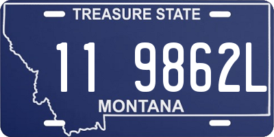 MT license plate 119862L