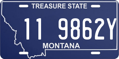 MT license plate 119862Y