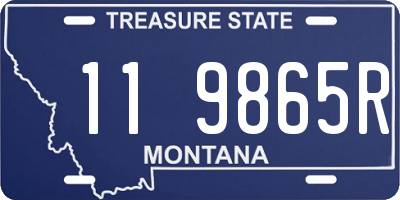 MT license plate 119865R