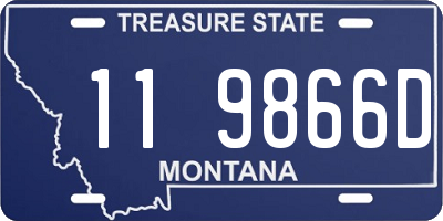 MT license plate 119866D
