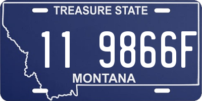 MT license plate 119866F