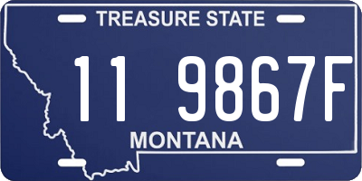 MT license plate 119867F