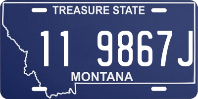 MT license plate 119867J