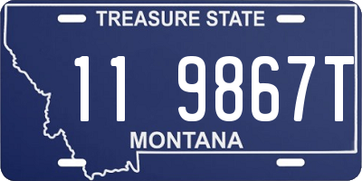 MT license plate 119867T