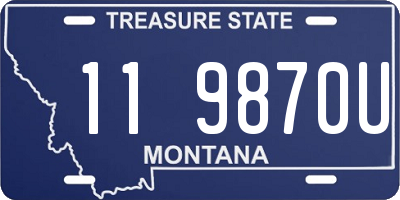 MT license plate 119870U