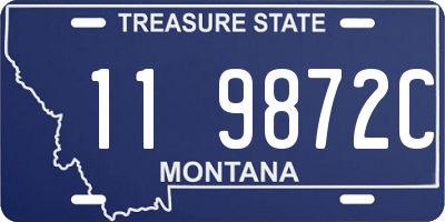 MT license plate 119872C