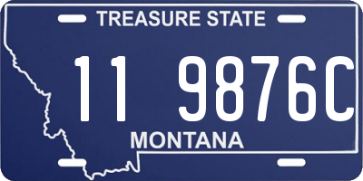 MT license plate 119876C