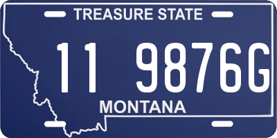 MT license plate 119876G
