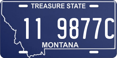 MT license plate 119877C