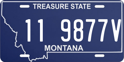 MT license plate 119877V