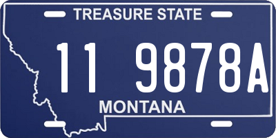 MT license plate 119878A