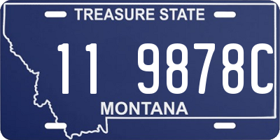 MT license plate 119878C