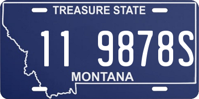 MT license plate 119878S