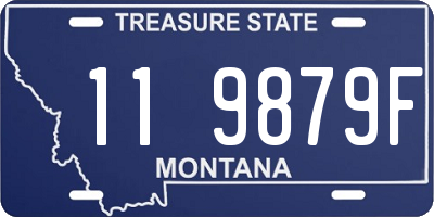 MT license plate 119879F