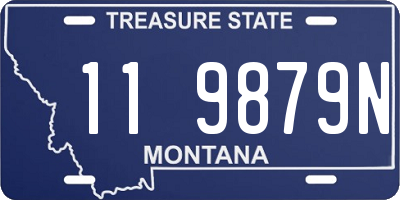 MT license plate 119879N