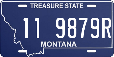 MT license plate 119879R