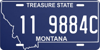 MT license plate 119884C
