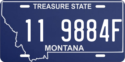 MT license plate 119884F