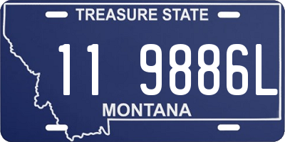 MT license plate 119886L