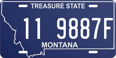 MT license plate 119887F