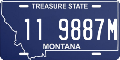 MT license plate 119887M