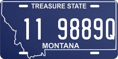 MT license plate 119889Q