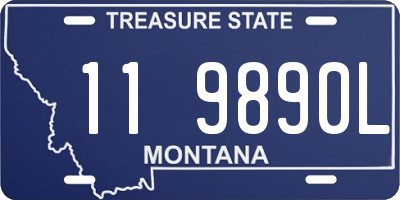 MT license plate 119890L