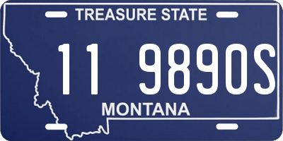 MT license plate 119890S