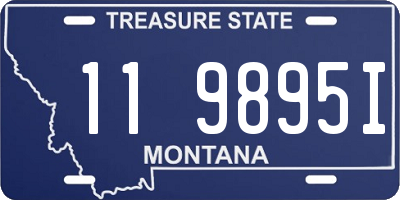 MT license plate 119895I