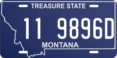 MT license plate 119896D