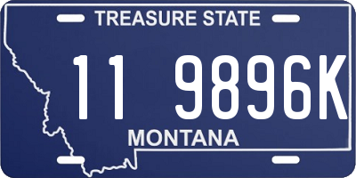 MT license plate 119896K