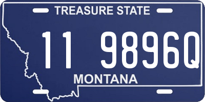 MT license plate 119896Q