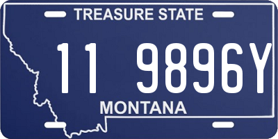 MT license plate 119896Y