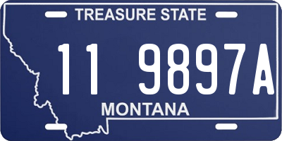 MT license plate 119897A