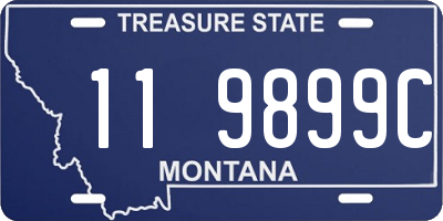 MT license plate 119899C