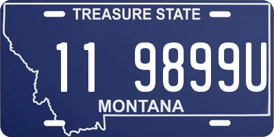 MT license plate 119899U