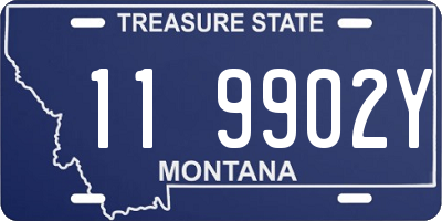 MT license plate 119902Y