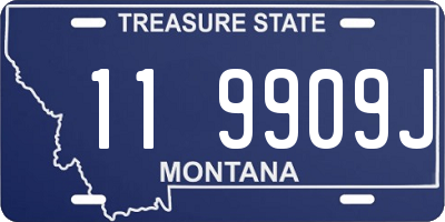 MT license plate 119909J