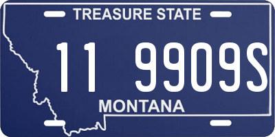 MT license plate 119909S