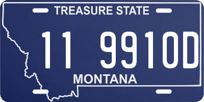 MT license plate 119910D
