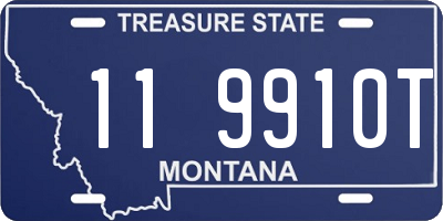 MT license plate 119910T