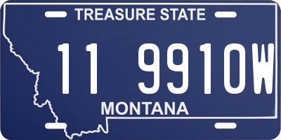 MT license plate 119910W