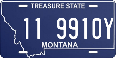 MT license plate 119910Y