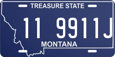 MT license plate 119911J