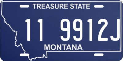 MT license plate 119912J