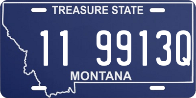 MT license plate 119913Q