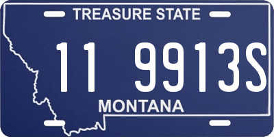 MT license plate 119913S