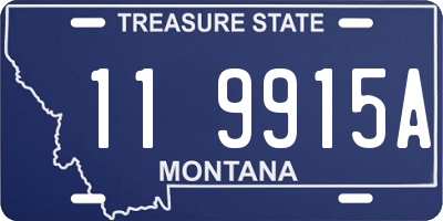 MT license plate 119915A