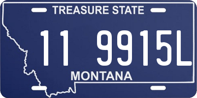MT license plate 119915L
